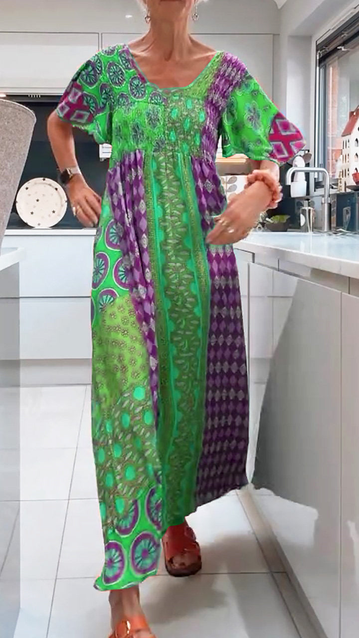 Ivy Elegant Paisley Midi Dress