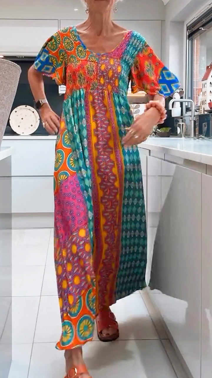 Ivy Elegant Paisley Midi Dress
