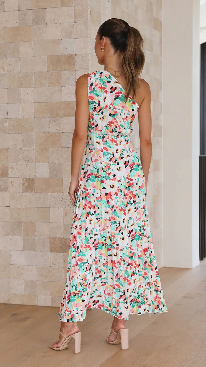 Blair One Shoulder Floral Dress
