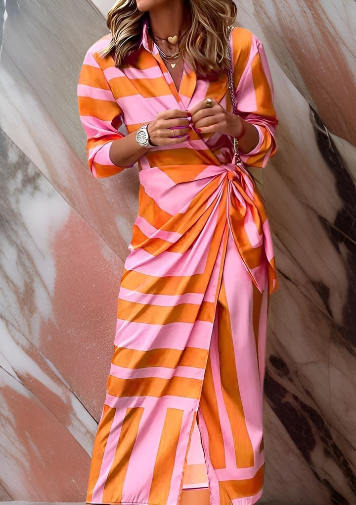 Olivia Printed Tailored Shirt Dress