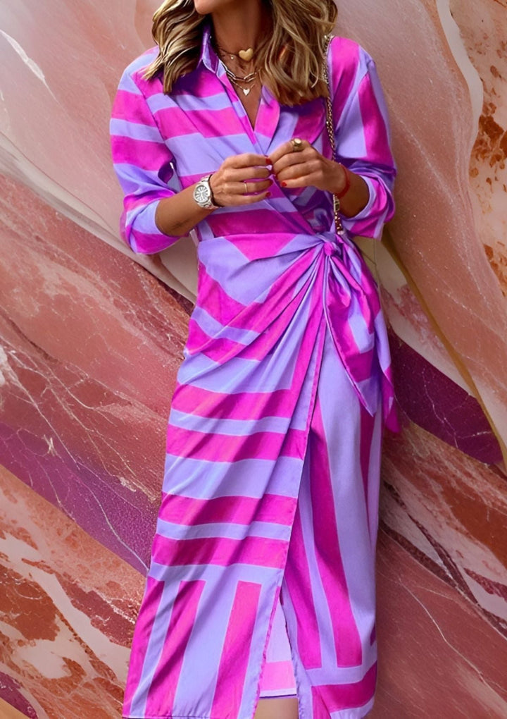 Olivia Printed Tailored Shirt Dress