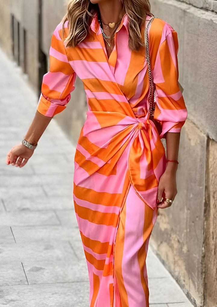 Olivia Printed Tailored Shirt Dress