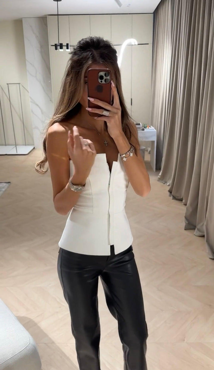 Celina Soft Corset with Zipper