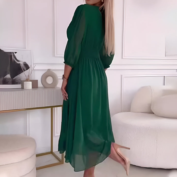 Laura Light Silk Chiffon Dress