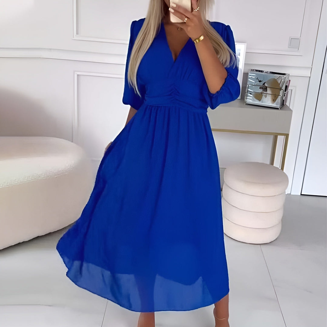 Laura Light Silk Chiffon Dress