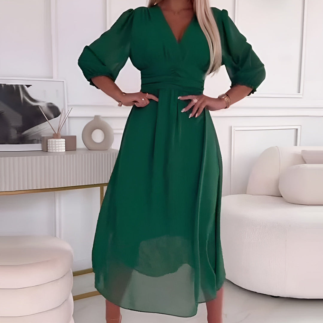 Laura Light Silk Chiffon Dress