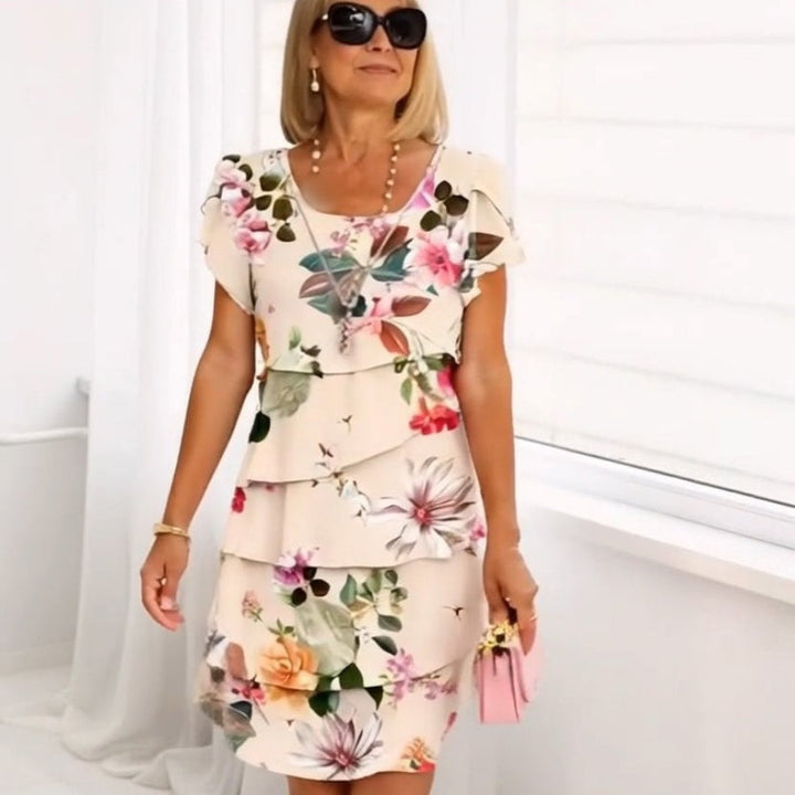 Lyra Graceful Floral Design Dress