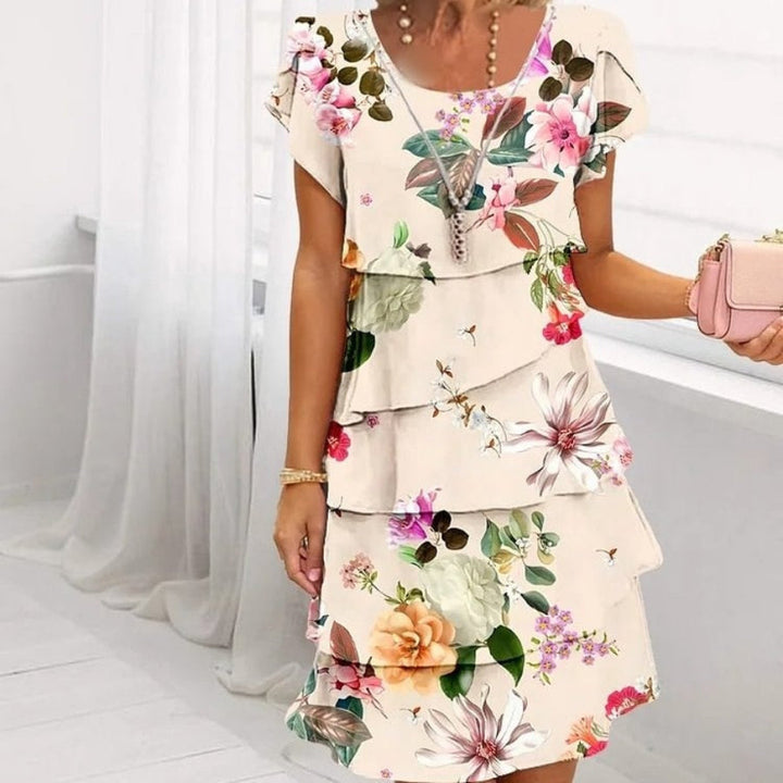 Lyra Graceful Floral Design Dress