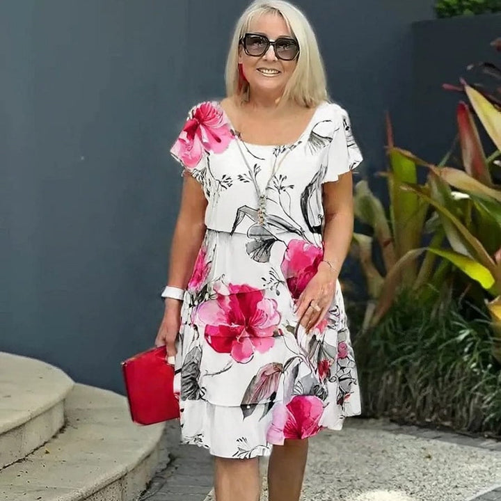 Lyra Graceful Floral Design Dress